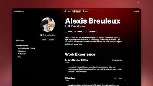 Portfolio of Alexis Breuleux