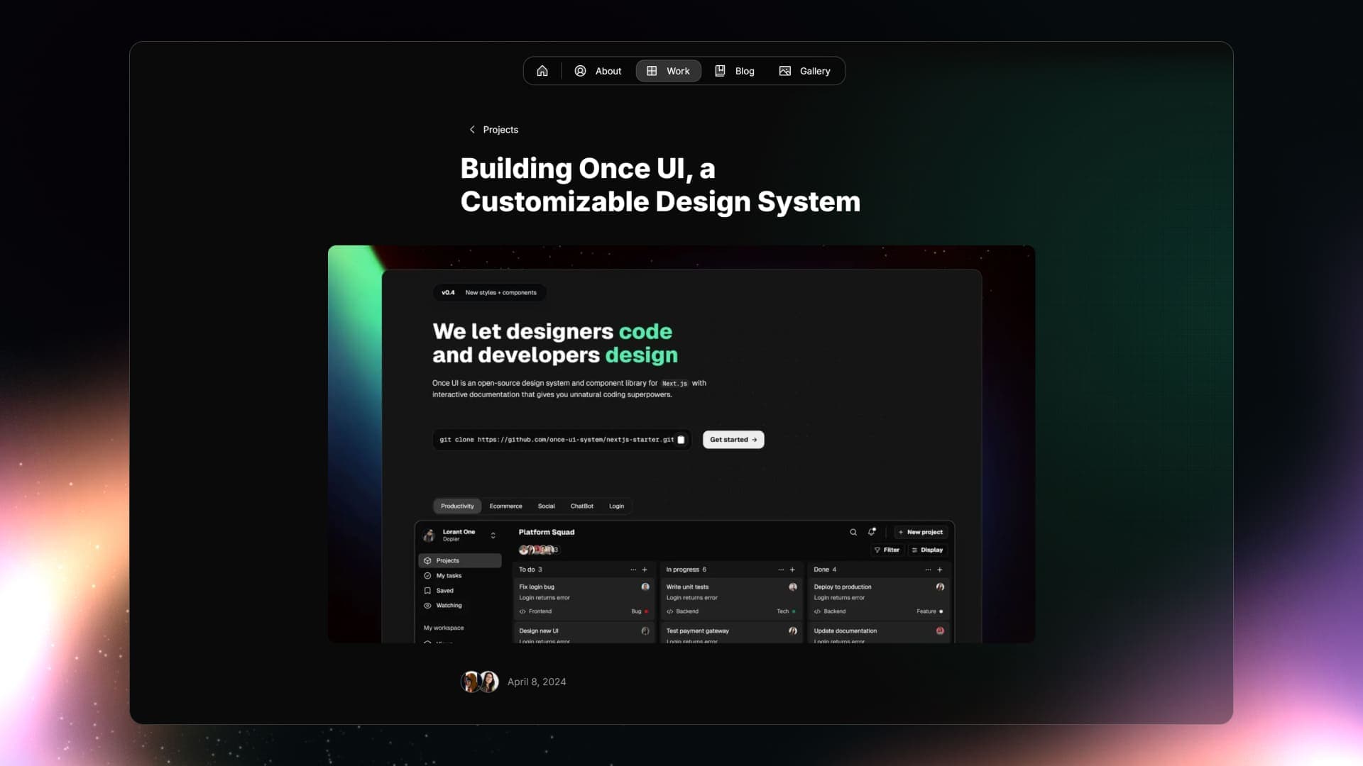 Portfolio setup guide illustration