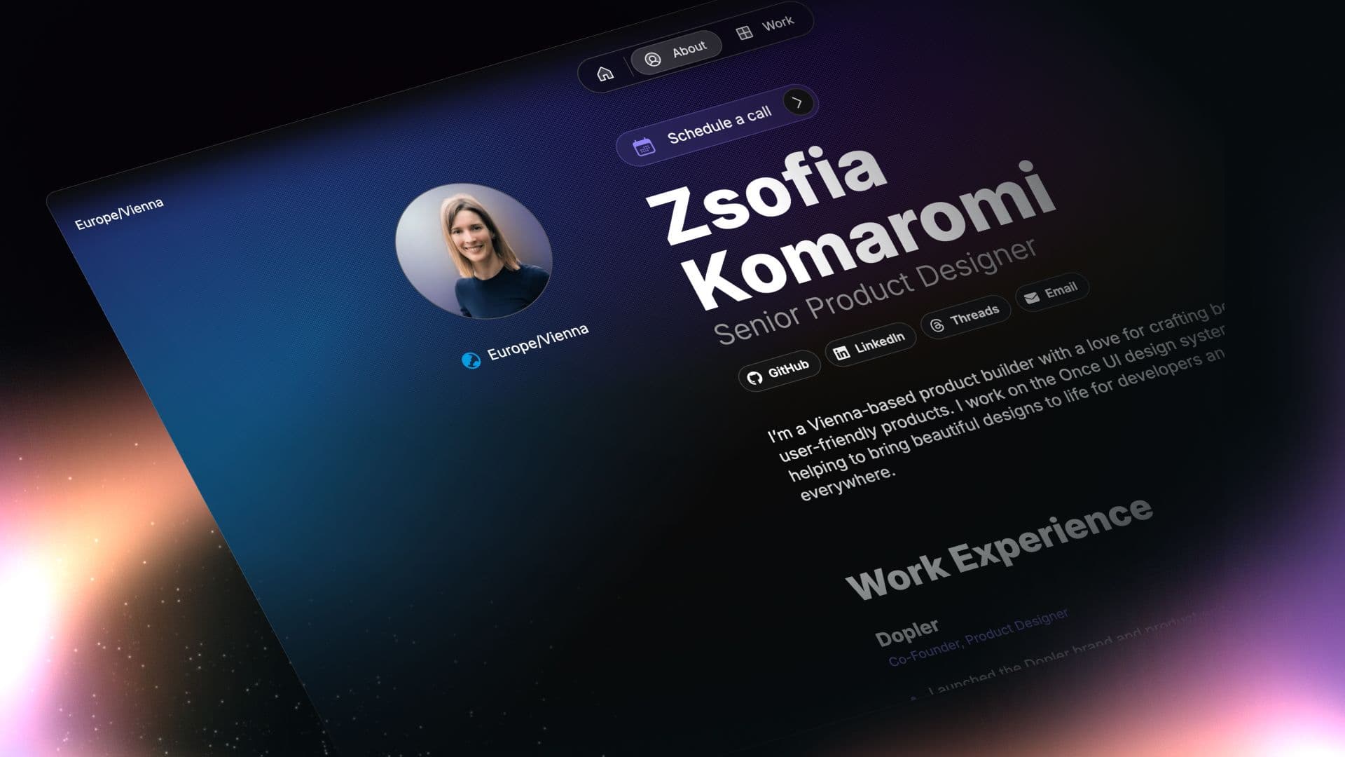 Portfolio of Zsofia Komaromi